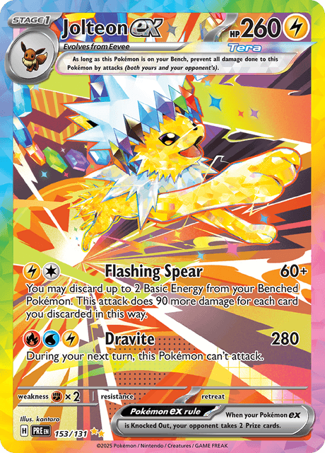 サンダースex / Jolteon ex (PRE #153)