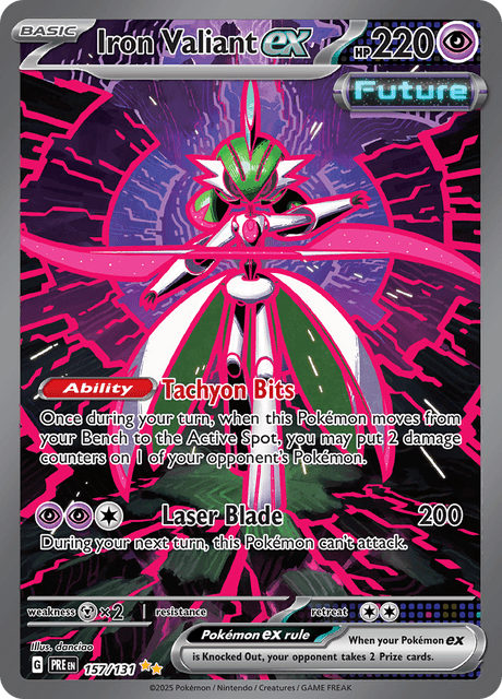 テツノブジンex / Iron Valiant ex (PRE #157)