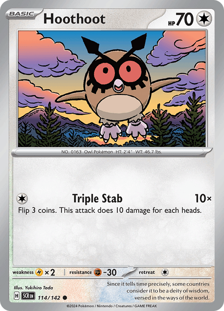 ホーホー / Hoothoot (SCR #114)