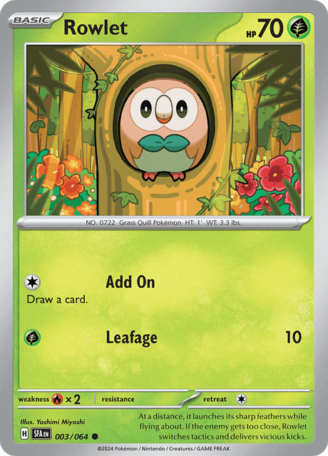 モクロー / Rowlet (SFA #3)