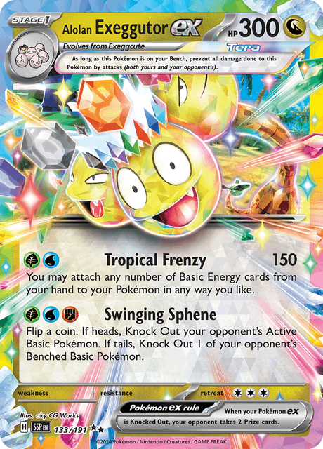 アローラ ナッシーex / Alolan Exeggutor ex (SSP #133)
