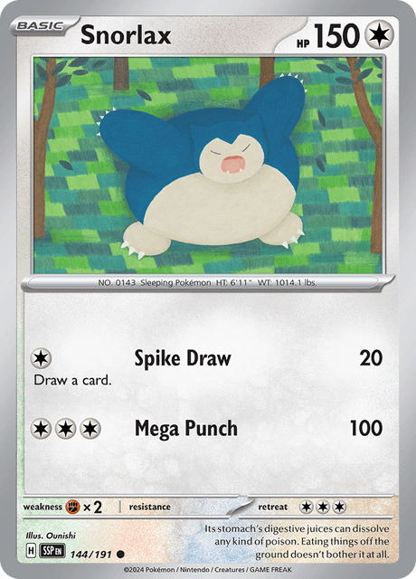 カビゴン / Snorlax (SSP #144)