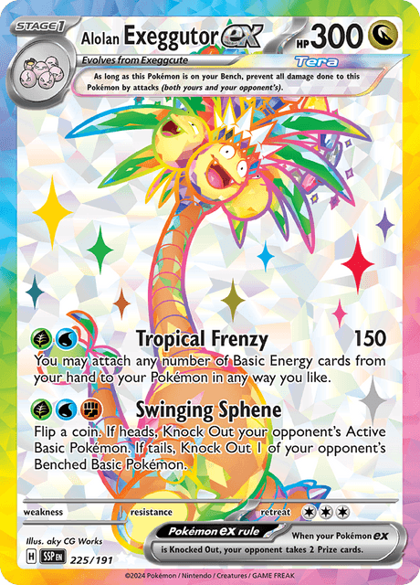 アローラ ナッシーex / Alolan Exeggutor ex (SSP #225)