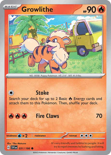 ガーディ / Growlithe (SVI #31)