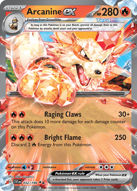 ウインディex / Arcanine ex (SVI #32)