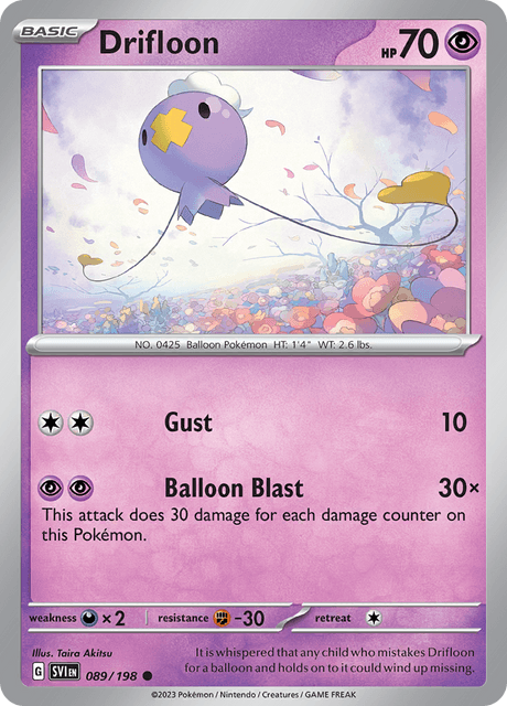 フワンテ / Drifloon (SVI #89)