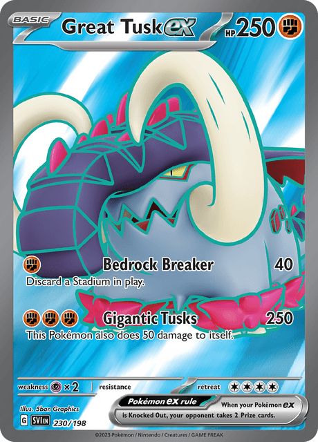 イダイナキバex / Great Tusk ex (SVI #230)