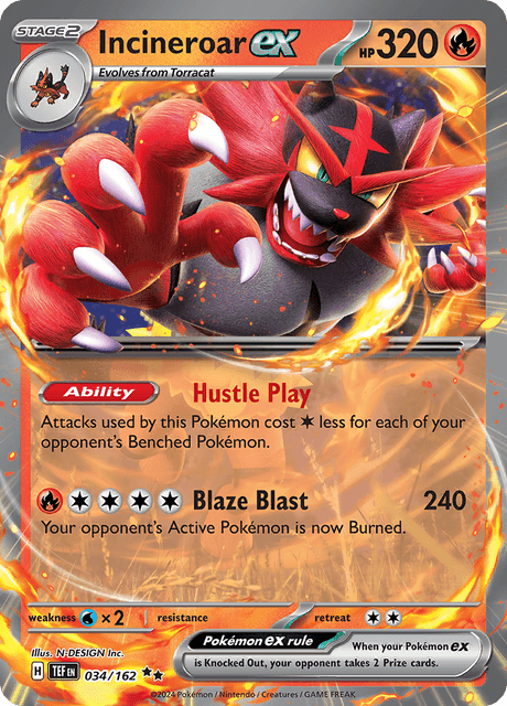 ガオガエンex / Incineroar ex (TEF #34)