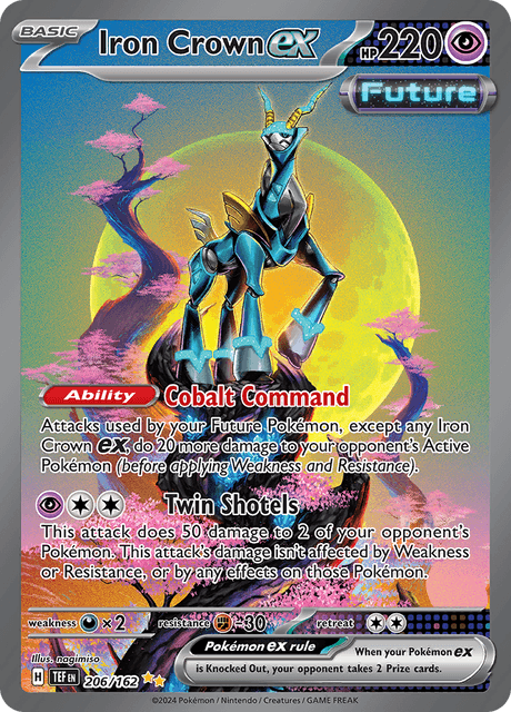 テツノカシラex / Iron Crown ex (TEF #206)