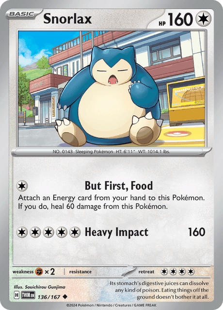 カビゴン / Snorlax (TWM #136)