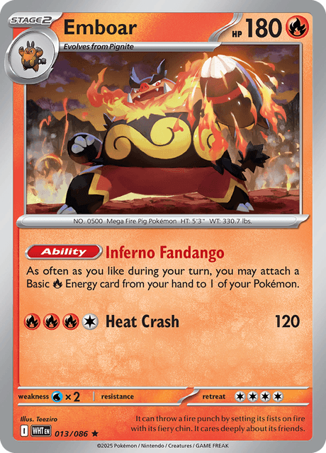 エンブオー / Emboar (WHT #13)
