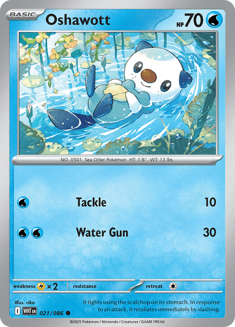 ミジュマル / Oshawott (WHT #21)