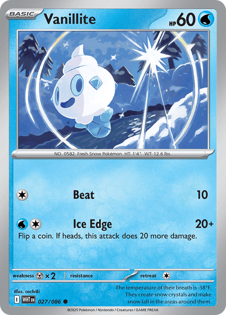 バニプッチ / Vanillite (WHT #27)