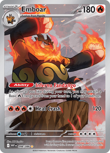エンブオー / Emboar (WHT #98)